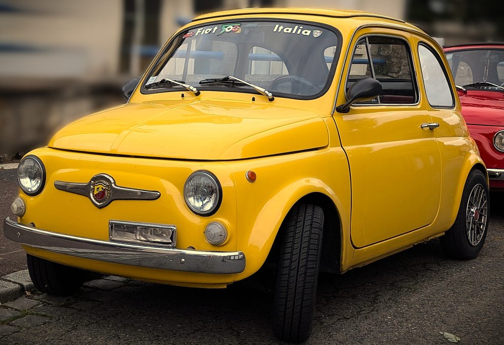 Fiat 500 gialla, bella, a vendre, en bonne etat